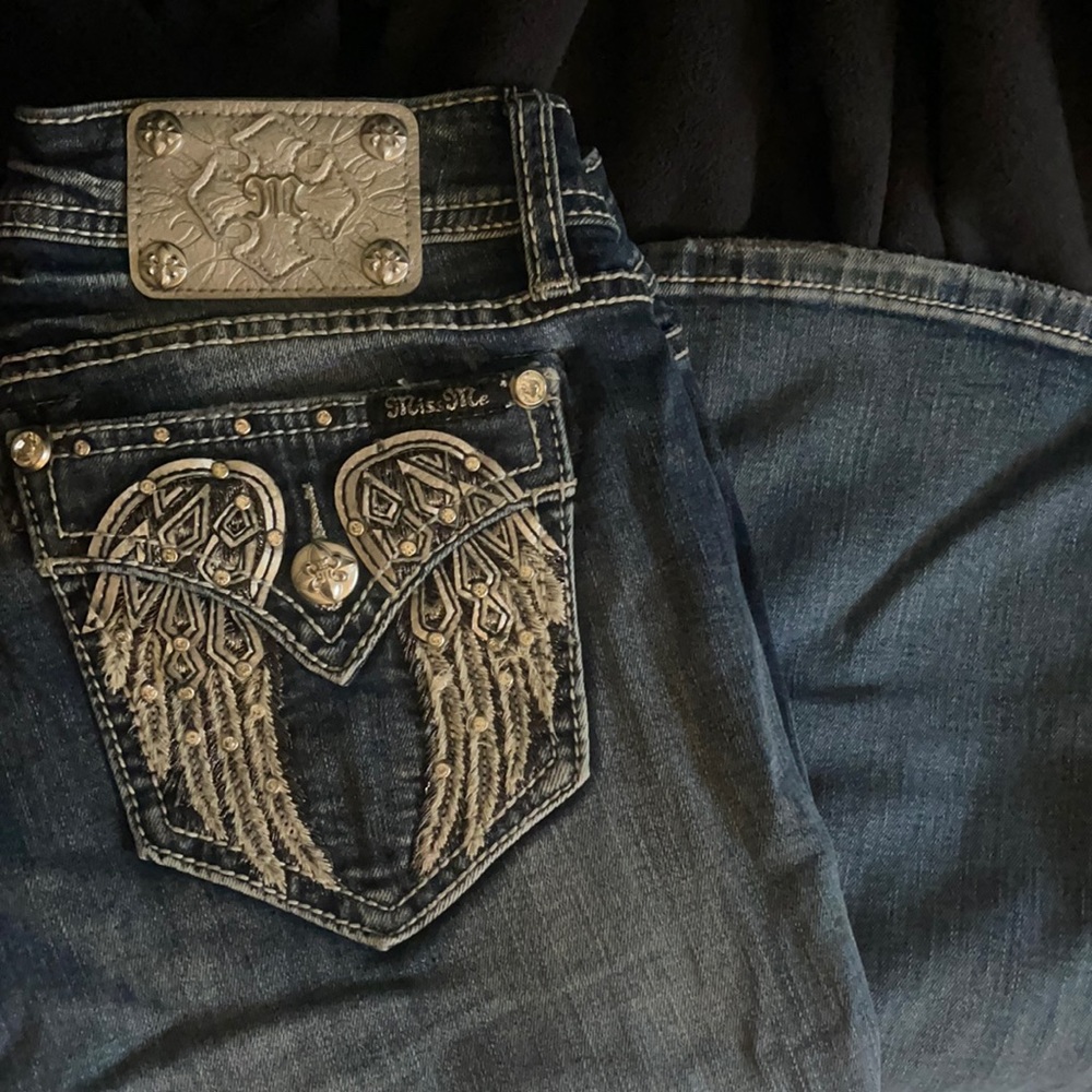 Miss Me Rhinestone Studded Jeans